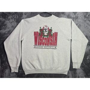 Vintage NCAA Rose Bowl Wisconsin Badgers Pullover Crewneck Size XXL